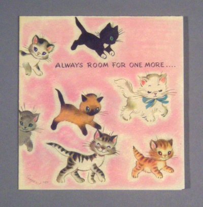 画像1: "ALWAYS ROOM FOR ONE MORE.." BIRTHDAY CARD