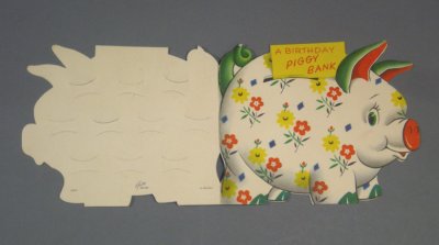 画像2: "A BIRTHDAY PIGGY BANK" CARD