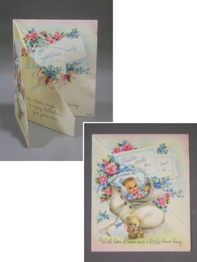 画像1: "With lots of love" BABY CARD