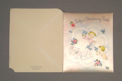 画像2: 50's"Baby's Christening Book" BABY CARD