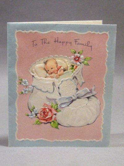 画像1: "To The Happy Family" BABY CARD