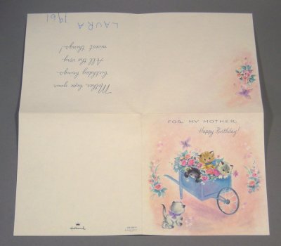 画像3: 60's"FOR MY MOTHER" BIRTHDAY CARD