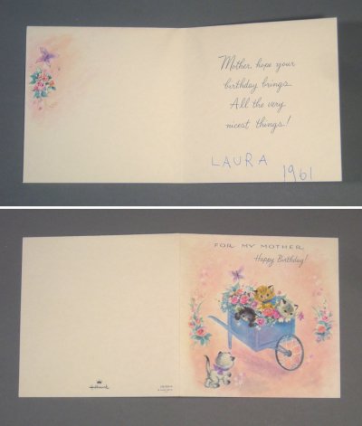 画像2: 60's"FOR MY MOTHER" BIRTHDAY CARD