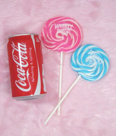 画像1: "WHIRLY POP" Lollipop Candy(PINK&BLUE 2本set)