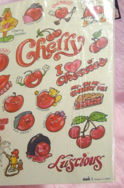 画像3: Vintage "FRESH! SWEET! Cherry" Sticker Sheet