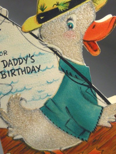画像1: "FOR DADDY'S BIRTHDAY" DUCK CARD