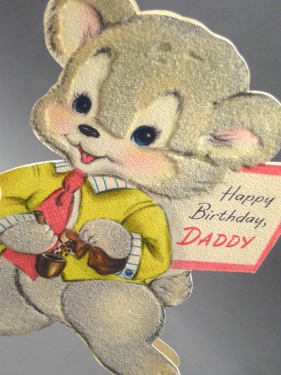 画像1: "Happy Birthday DADDY" BEAR CARD