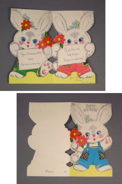 画像2: "HAPPY BIRTHDAY" BUNNY CARD