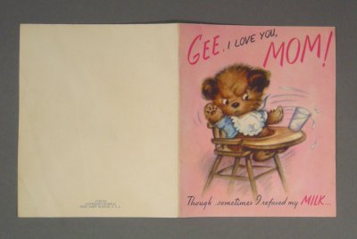 画像2: "MOM!" BEAR MOTHER'S DAY CARD