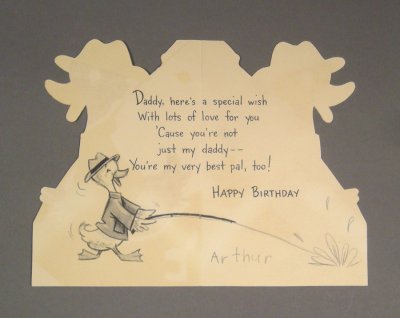 画像2: "FOR DADDY'S BIRTHDAY" DUCK CARD