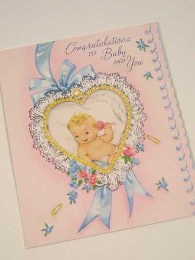 画像1: "Congratulation To Baby AND You" CARD