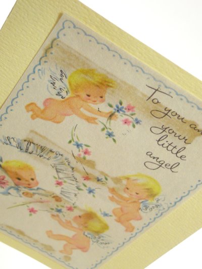 画像1: "To you and your little angel" BABY CARD