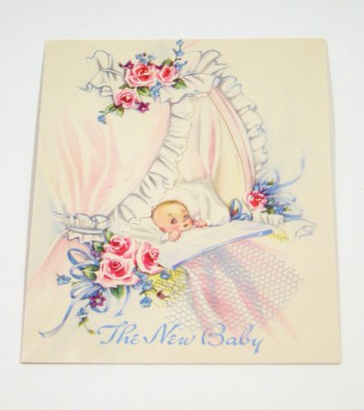 画像1: "The New Baby" LACE CARD
