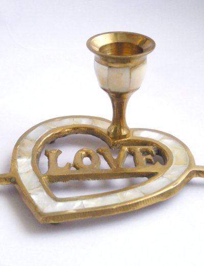 画像2: 1960's Vintage "ARROW LOVE HEART" Candle Holder 