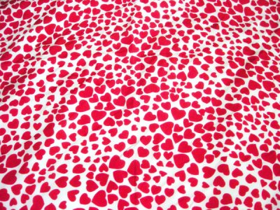 画像2: Vintage "LOT OF RED HEART" Silk Scarf／イタリア製