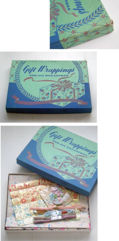 画像3: Vintage Wrapping Papers,Seals,Tags and Ribbons ♡ラッピングセット♡