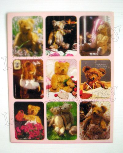 画像1: 1980's Gibson "STUFFED TEDDY BEAR" Photos Sticker Sheet