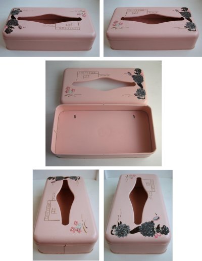 画像2: 1950's  RANSBURG "PINK ＆ BLACK POODLE" Tissue Holder Box