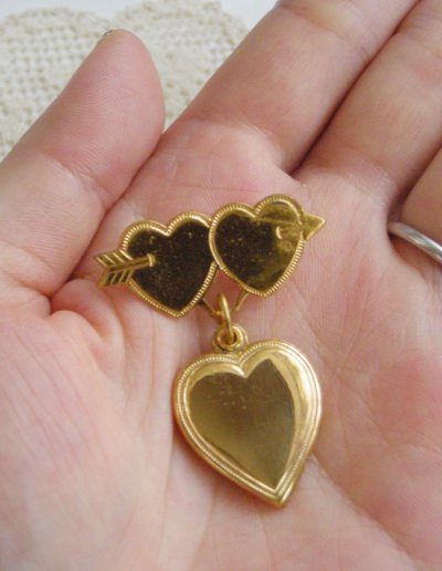 画像3: 1950's "ARROW HEART" Valentine Sweetheart Brooch 