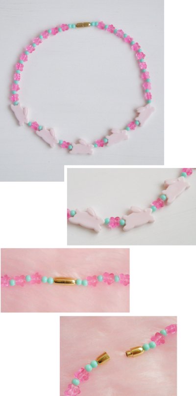 画像1: 1980's AVON "Springtime Bunny" Necklace【箱付きDEAD-STOCK♡】