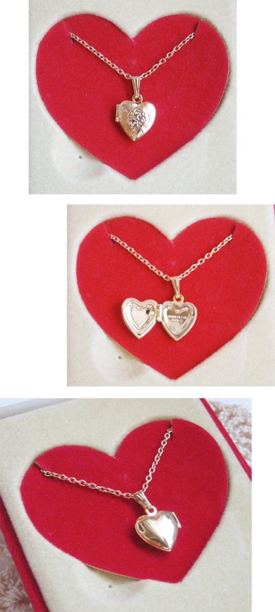 画像1: 1980's "ANNIE" Locket Heart Necklace【オリジナルBOX】