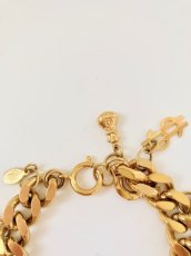 画像2: Vintage "BABY & MONEY"  Charm Bracelet with Original Box  -ゴールドチェーンブレスレット- (2)