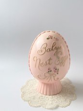 画像1: 1940-50's Vintage  "Baby's Nest Egg" Bank  -ヴィンテージ 貯金箱-  【PINK】 (1)