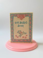 画像2: 1950-60's Vintage "BABY LAMB"  Book Shaped Bank  -ヴィンテージ 貯金箱-  【PINK】 (2)