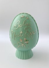 画像2: 1940-50's Vintage  "Baby's Nest Egg" Bank  -ヴィンテージ 貯金箱-  【GREEN】 (2)