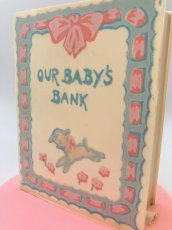 画像3: 1950-60's Vintage "BABY LAMB"  Book Shaped Bank  -ヴィンテージ 貯金箱-  【PINK】 (3)