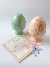 画像9: 1940-50's Vintage  "Baby's Nest Egg" Bank  -ヴィンテージ 貯金箱-  【PINK】 (9)