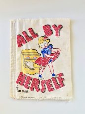 画像1: 1950's Vintage "ALL  BY  HERSELF" Baby Cloth Book  -ヴィンテージ 布絵本- (1)