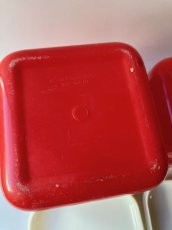画像22: 1950’s Vintage "LUSTRO WARE"  Red×White Canister Set  -ヴィンテージ キャニスター  保存容器 セット- (22)