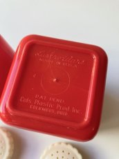 画像31: 1950’s Vintage "LUSTRO WARE"  Red×White Canister Set  -ヴィンテージ キャニスター  保存容器 セット- (31)