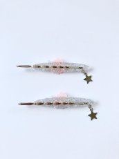 画像5: 【Little Hideaway】 Vintage Cabochon  "PEARL FLOWER" Parts   -ヘアピン- (5)