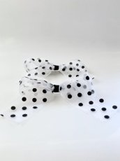 画像3:  【Little Hideaway】 Organdy Bow   "POLKA DOTS"   -リボンバレッタ- (3)