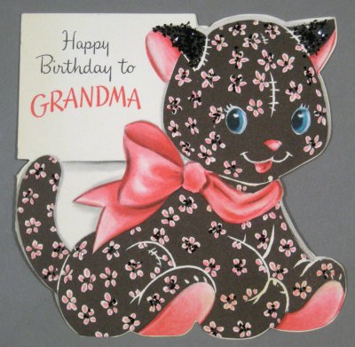画像1: "Happy Birthday to GRANDMA" KITTEN CARD