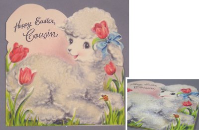 画像1: "Happy Easter" LAMB CARD